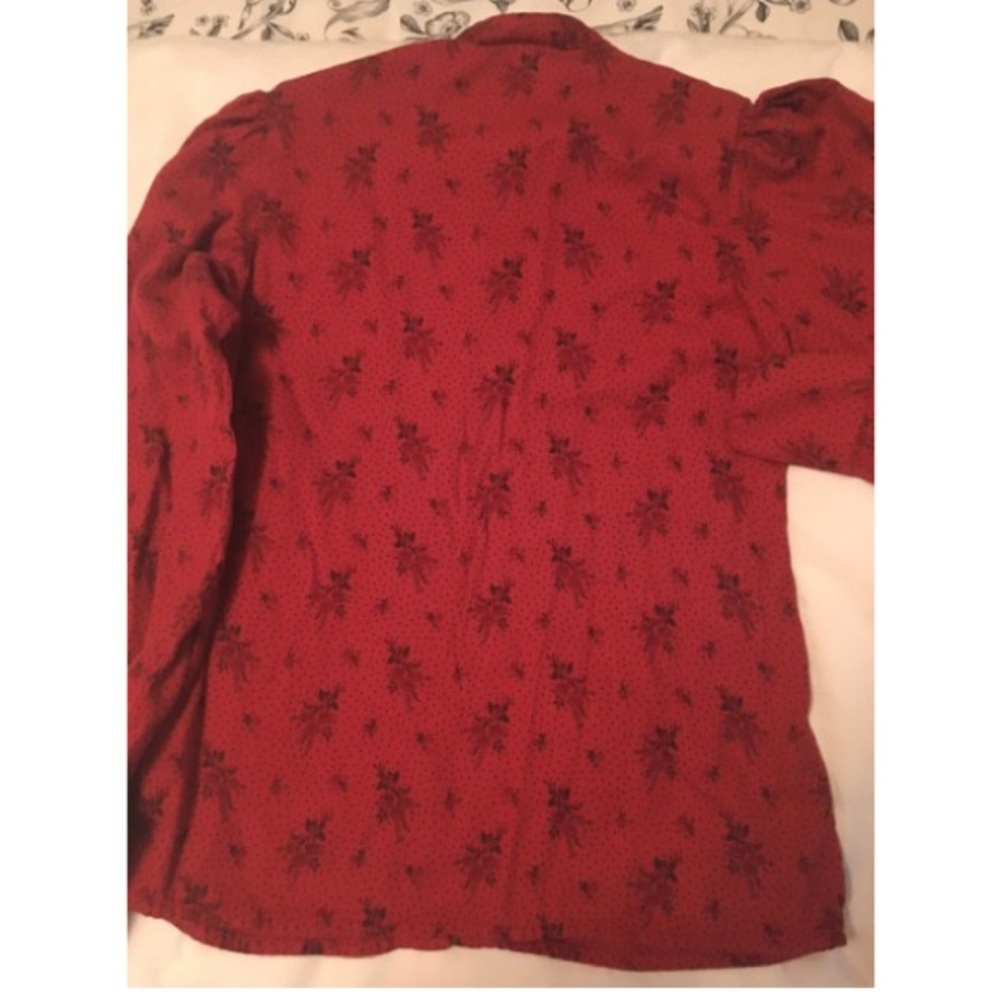 Vintage Button-Down Floral TraditionalBlouse - Picture 2 of 12